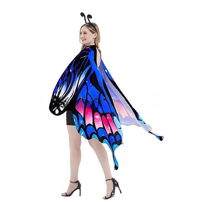 Butterfly Costume with Wings Headband Mask