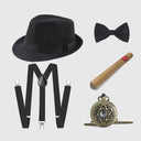 Men's Royal Blue Velvet 1920s Gatsby 6-Piece Set