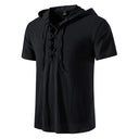Pirate Style Short Sleeve Hooded Shirts - Retrorobe