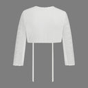 Oktoberfest White Lace Long Sleeve Dirndl Blouse - Retrorobe