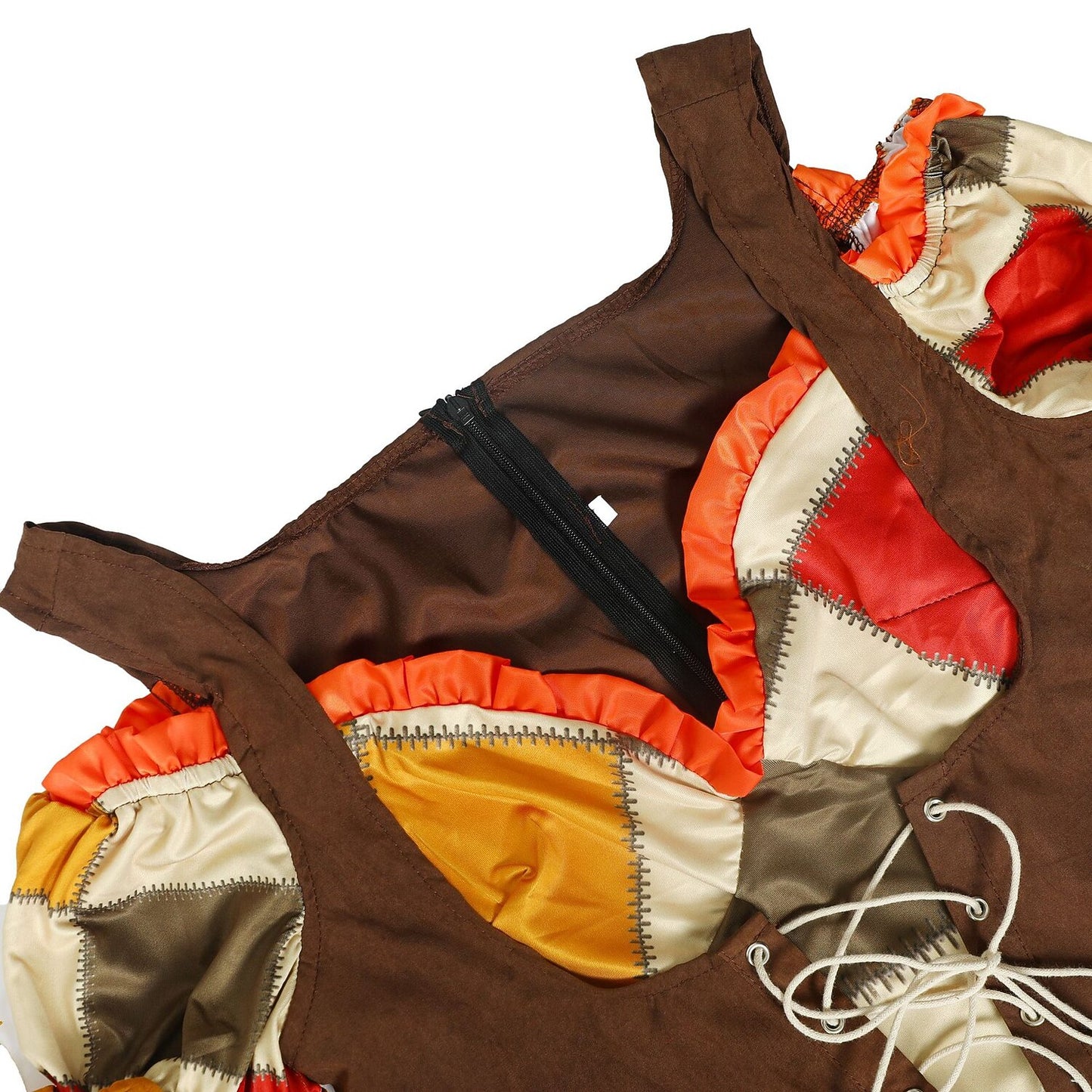 Scarecrow Halloween Costume Dress with Hat