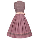 Oktoberfest Embroidery Dirndl Costume with Lace Apron - Retrorobe