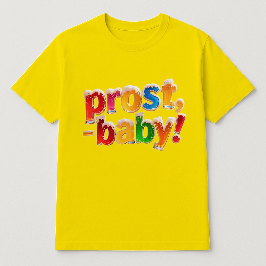 Damen Oktoberfest Prost Baby Grafik T-Shirt