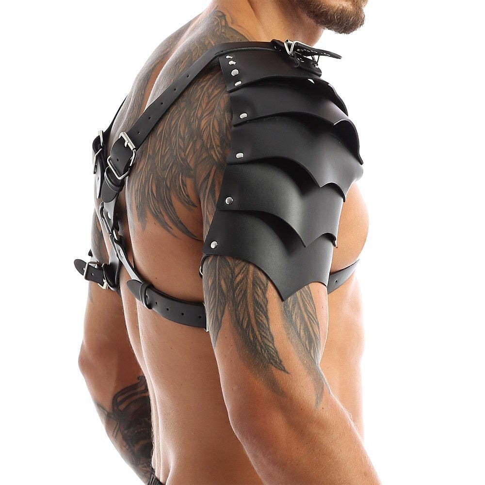 Gothic Medieval Split Style Shoulder Armor for Men