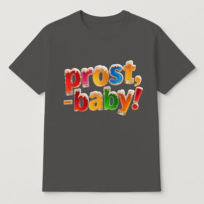 Damen Oktoberfest Prost Baby Grafik T-Shirt