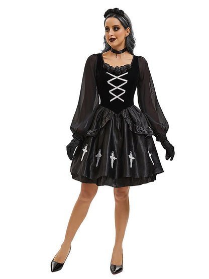 Gothic Lolita Witch Vampire Velvet Cross