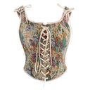Renaissance Floral Corset Bodice for Cottagecore Outfits
