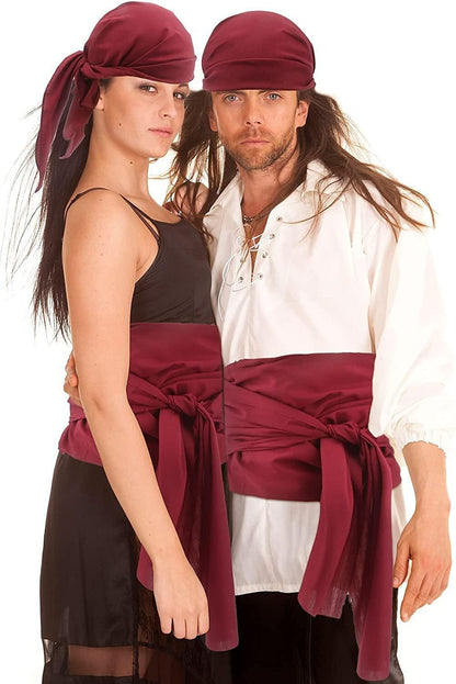 Medieval Pirate Styles Headpiece, Headband & Waist Belt Set