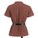 Pirate Style Lace-up Tunic - Retrorobe