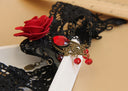 Women's Velvet Sorceress Cloak 4-Piece Set