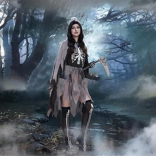 Skeleton Skull Grim Reaper Dress