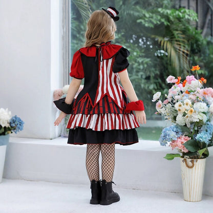 Circus Clown Halloween Dress for Girls