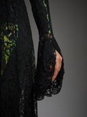 Women's Gothic Lace High-Low Tailcoat Halloween Dress