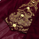 Men's Black & Gold Gothic Victorian Long Coat Costume Set