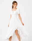 Robe de costume fantaisie elfique verte pour GN 