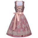 Oktoberfest Embroidery Dirndl Costume with Lace Apron - Retrorobe