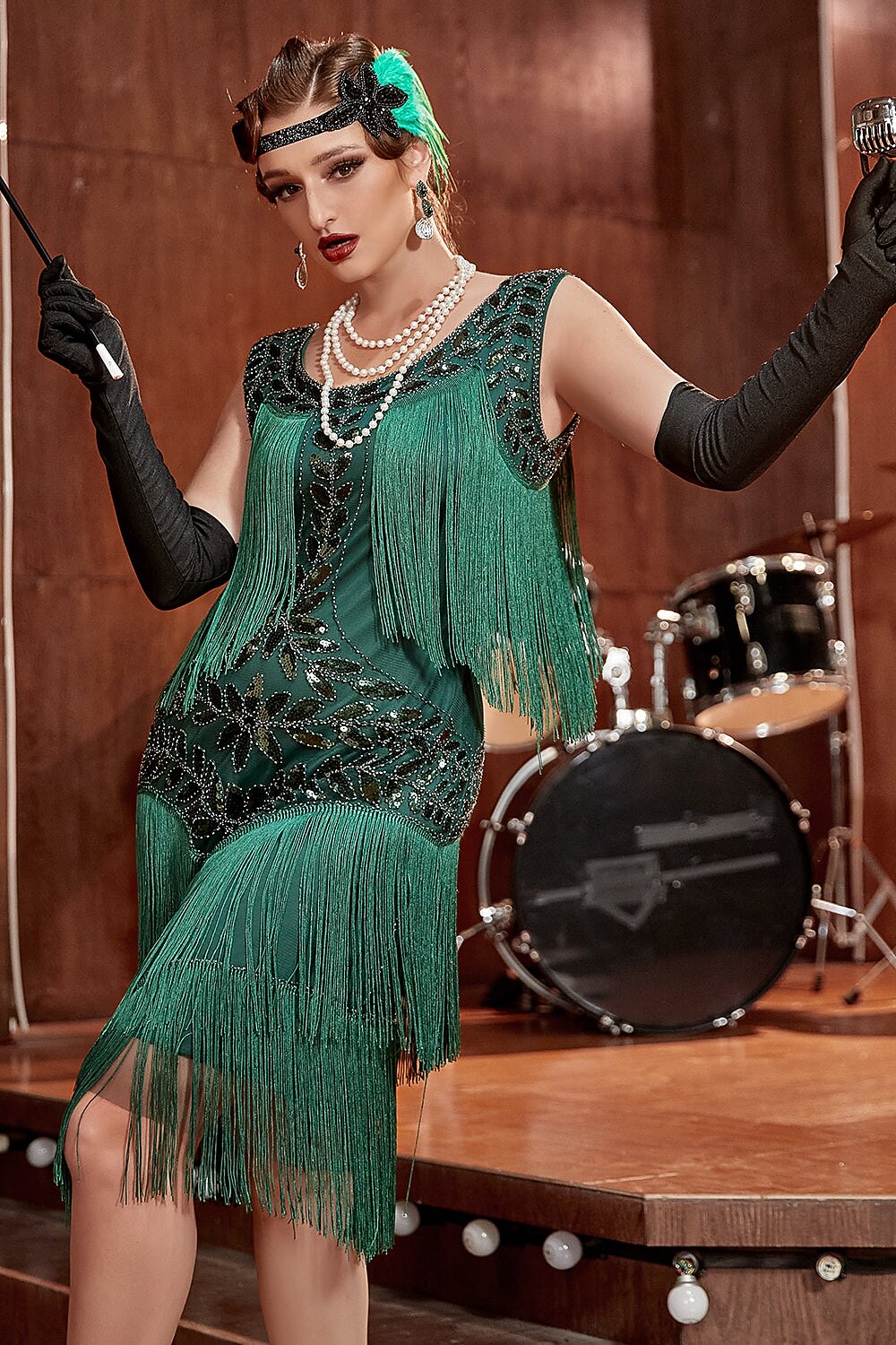 Green Flapper Dress