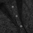 Men's Steampunk Black Brocade Tailcoat - Retrorobe