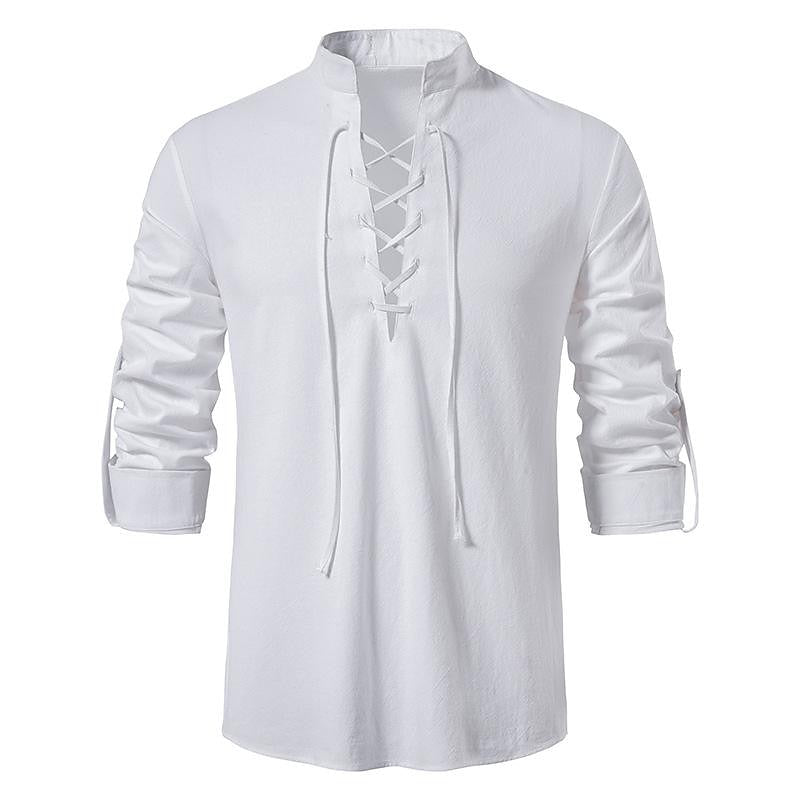 Renaissance Stand Collar Tops Pullover Shirt - Retrorobe