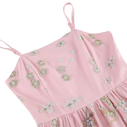 Floral Embroidered Midi Dress