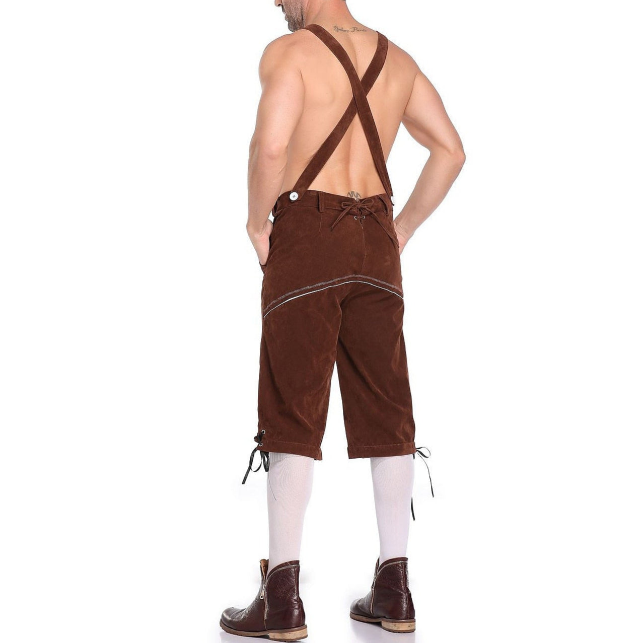 Oktoberfest Lederhosen Set with Shirt, Hat, and Socks