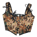 Renaissance Style Lace Design Corset Vest Bustier - Retrorobe