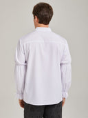 Men's White Medieval Lace-Up Shirt for Pirate & Viking Costumes