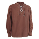 Pirate Style Lace-Up Poet Blouse - Retrorobe