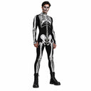 Men's Skeleton Pirate 4-Piece Costume Set