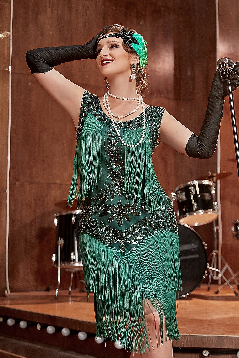 Green Flapper Dress