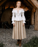 Renaissance Off-Shoulder Peasant Blouse
