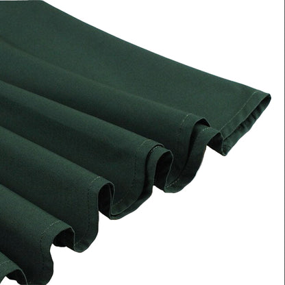 Women's 1950s Solid Green Bow Tie Neck Half Sleeve Swing Dress