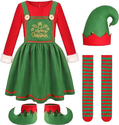 Unisex Christmas Elf Costume