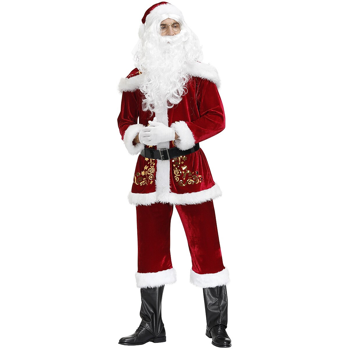 Men's Red Santa Claus Costume