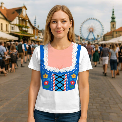 Women's Oktoberfest Dirndl Graphic T-shirt