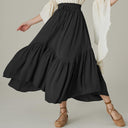Renaissance High Waist Maxi Skirts with Pockets - Retrorobe