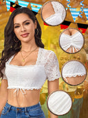 Oktoberfest Traditional Dirndl Lace Blouse - Retrorobe