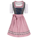 Oktoberfest Polka Dot Dirndl Dress with Pink Apron - Retrorobe