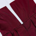 Oktoberfest Burgundy Green Blue Dirndl Dress with Apron and Blouse - Retrorobe