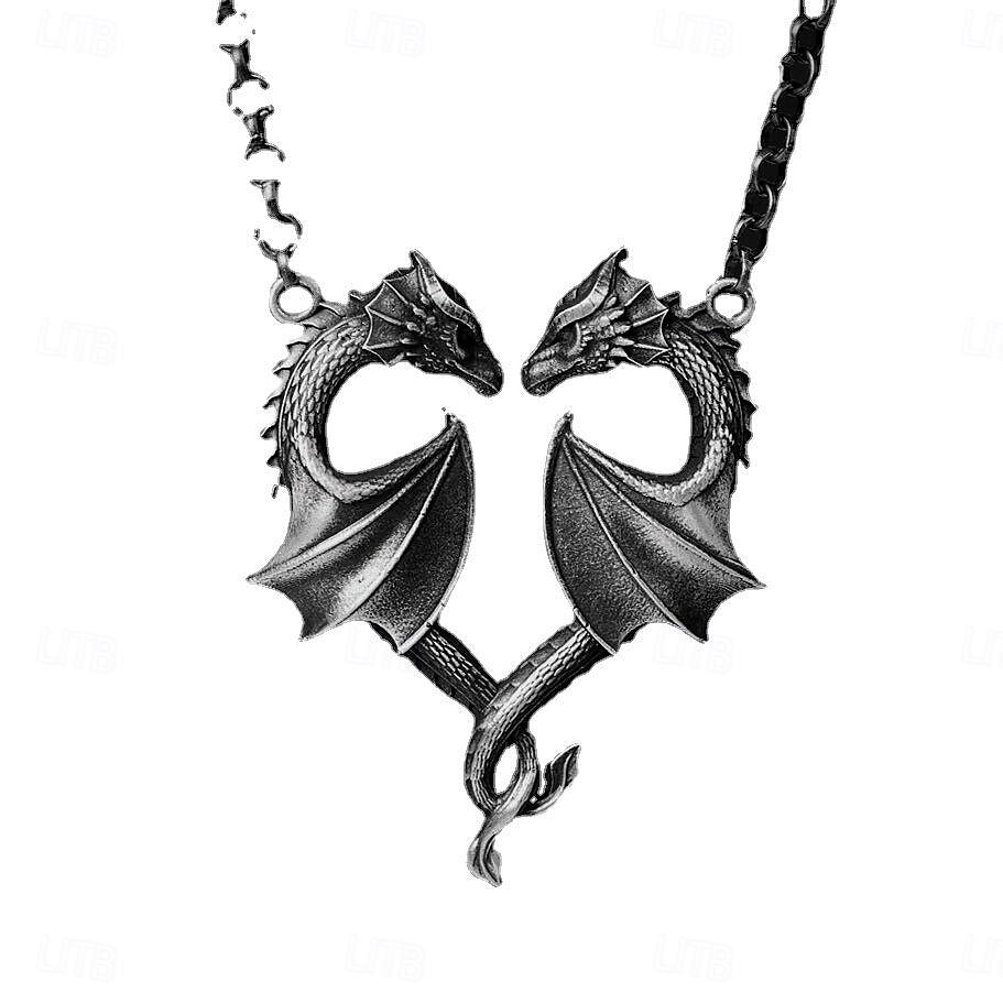 Viking & Pirate Style Dragon Alloy Necklace