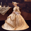 Rococo Brocade Style Ball Dress - Retrorobe