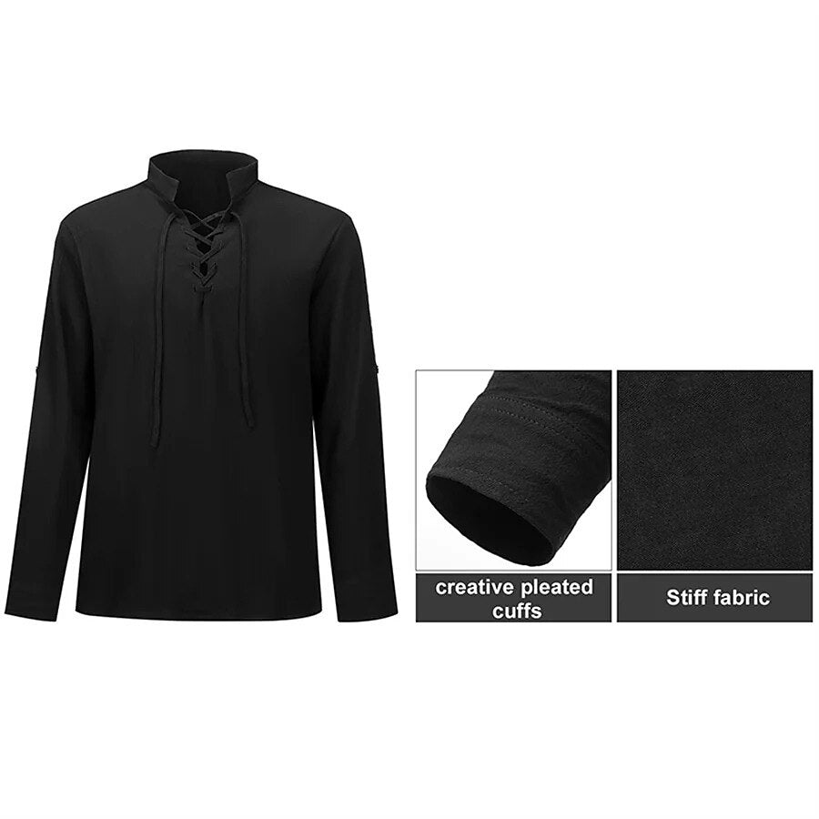 Medieval Ranger Shirt Set with Guards Armor Shawl Belt