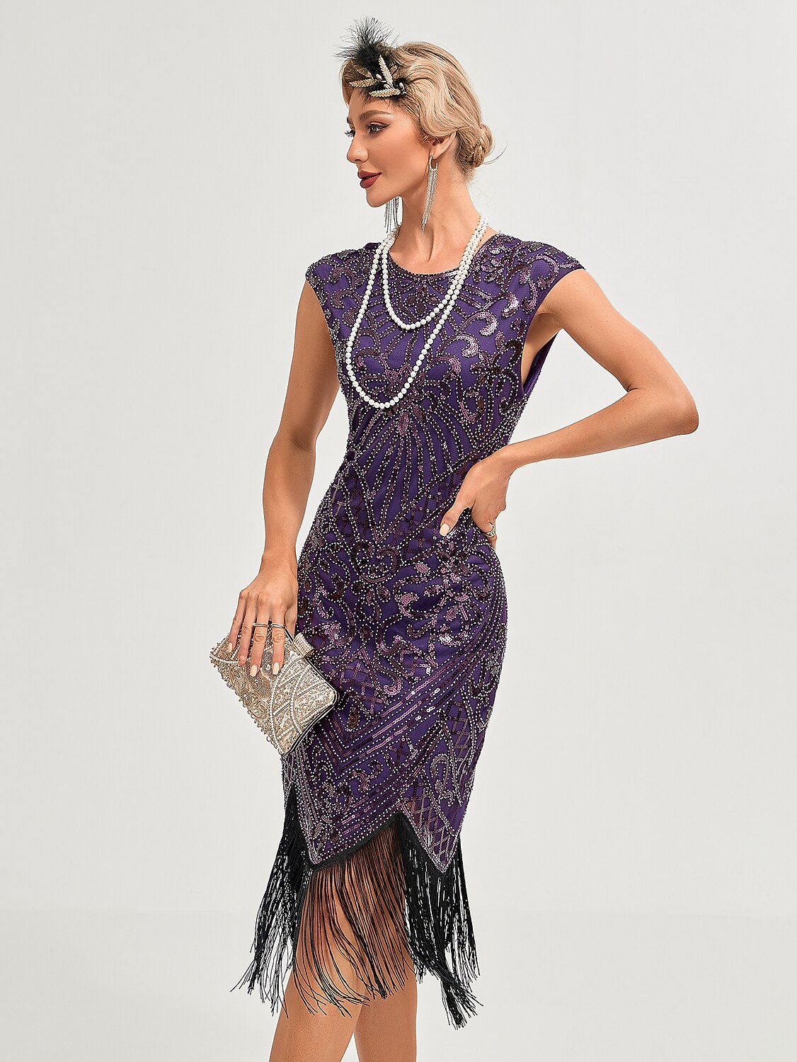 Art Deco Beading Flapper Dress