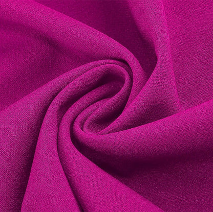 Women's 1950s Solid Color Round Neck 3/4 Sleeve Flare Dress