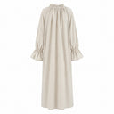 Cream Linen Cotton Renaissance Peasant Dress
