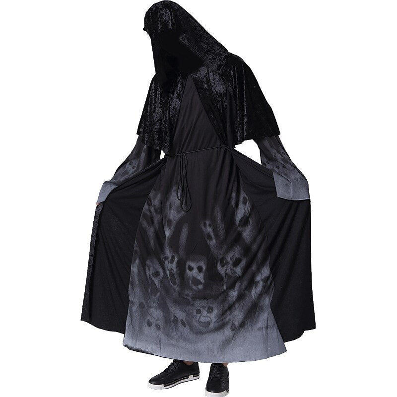 Ghost Grim Reaper Cape Costume