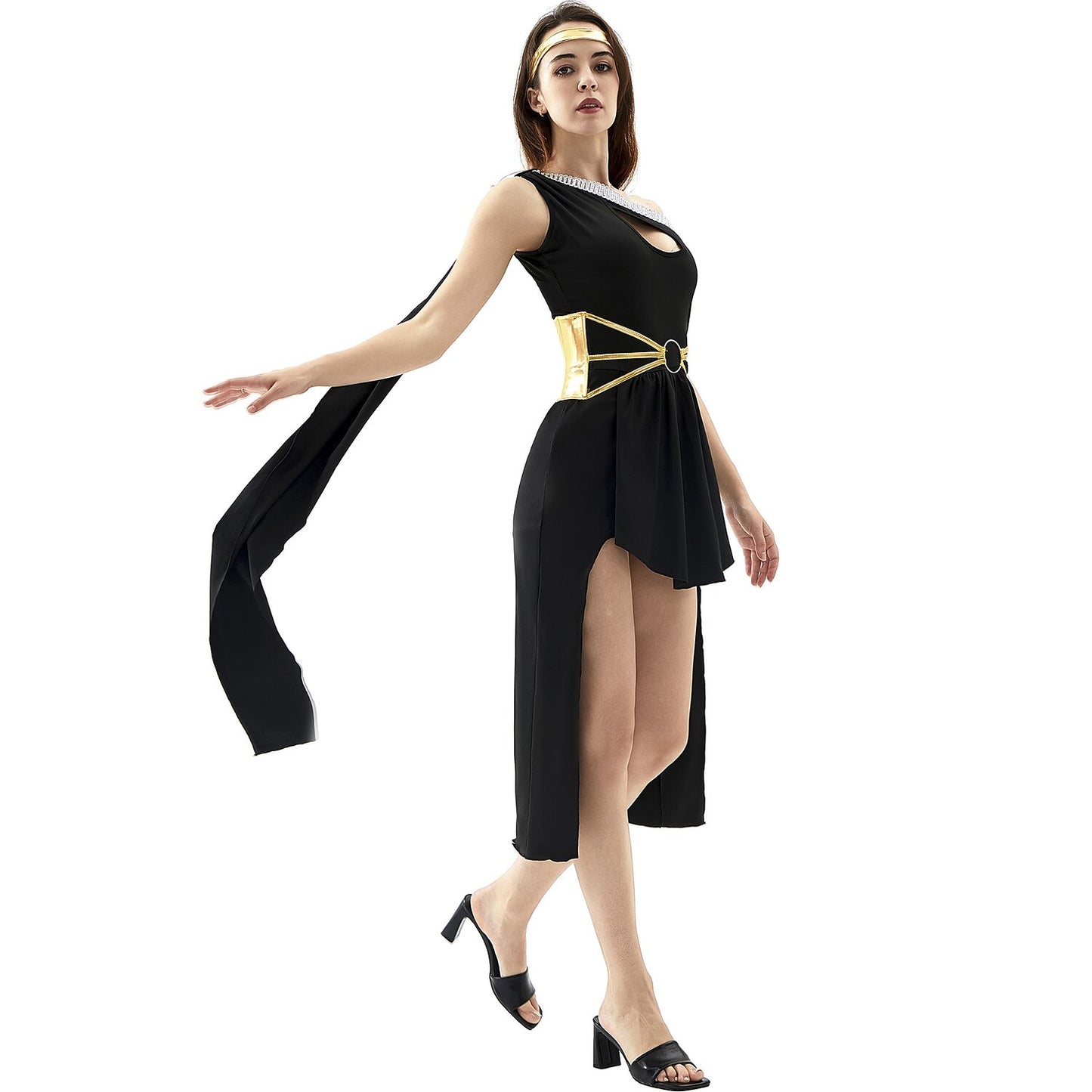 Egyptian Goddess Costume Black Dress
