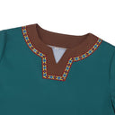 Vestido largo vikingo medieval con cinturón