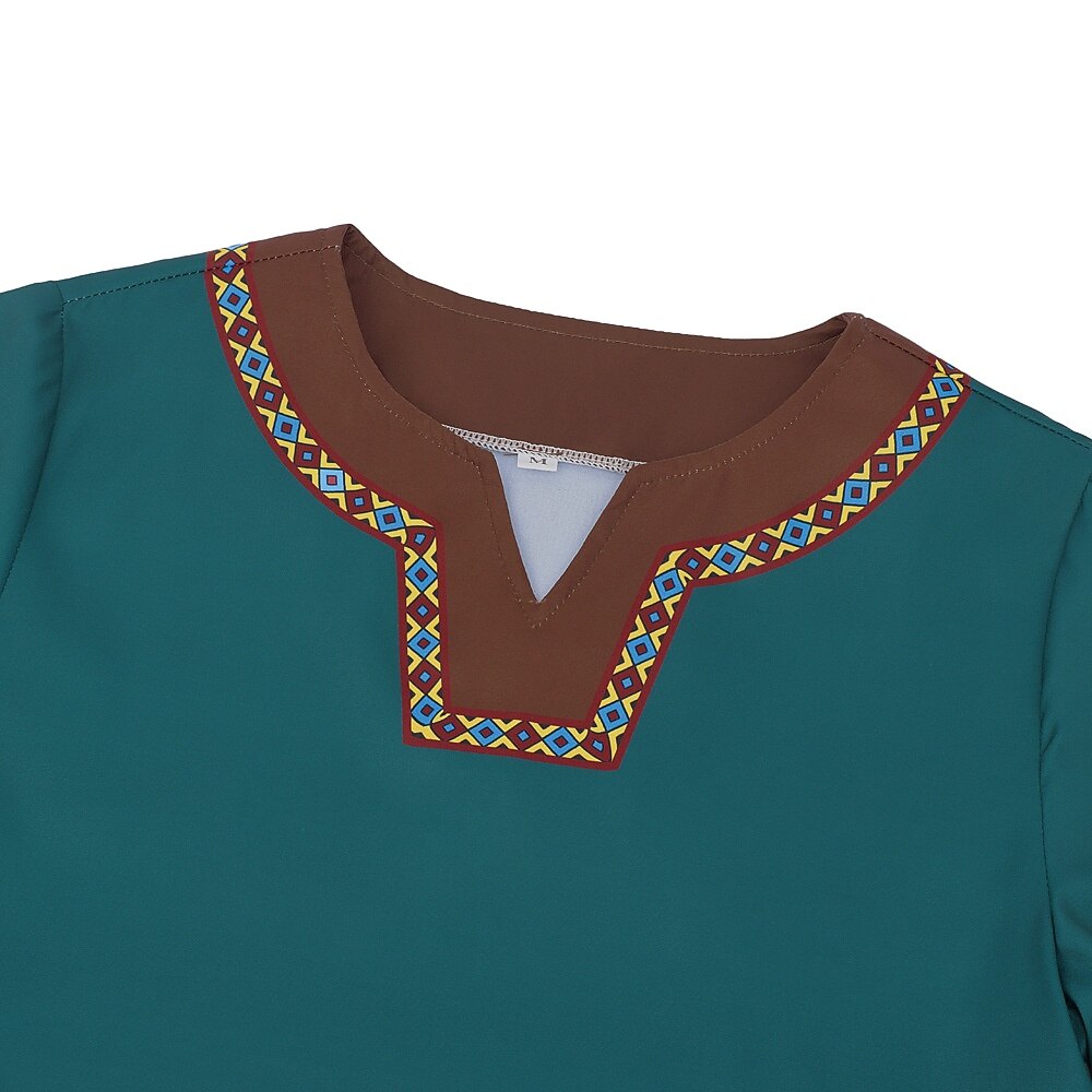 Medieval Vikings Floor Length Dress with Belt