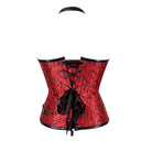 Women's Gothic Pirate Corset Dress 4-Piece Costume Set